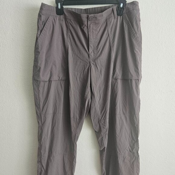 REI taupe lightweight outdoors Gorpcore Trail hiking Camping Pocket pants 16 - Picture 1 of 7